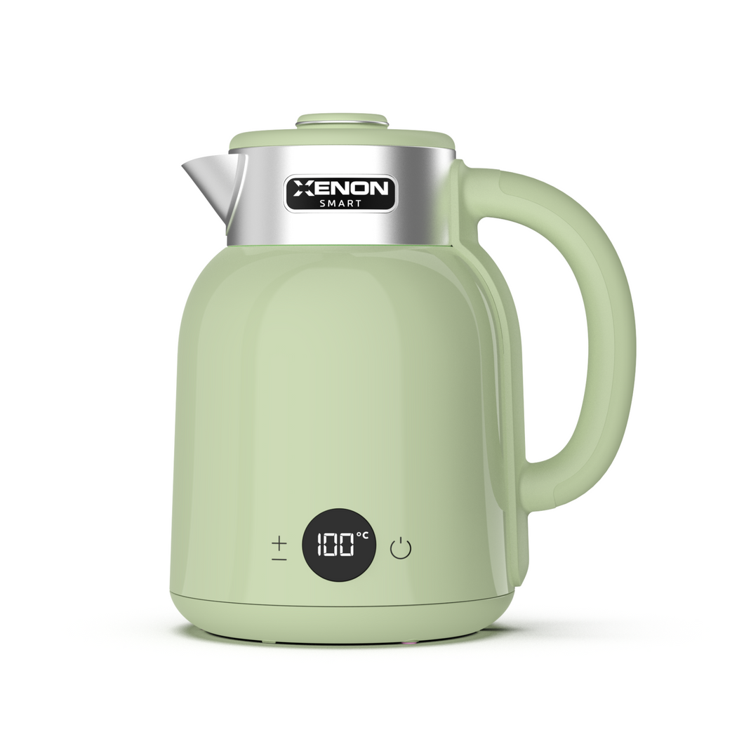 Akıllı Kettle | Mobil Kontrol, Wifi, 1.5 Lt, Çelik, 2200W, Sesli, Akıllı, Su Isıtıcı (Yeşil - X7101)