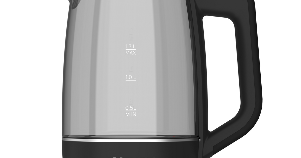 Siyah Akıllı Cam Kettle - 1,7 Litre | Xenon Smart