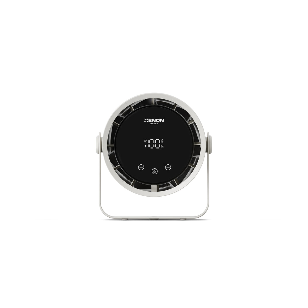 Taşınabilir Masaüstü Fanı | 100 Kademe Kontrol, Şarjlı, Dokunmatik Ekran, 2000mAh, USB-C (X6113)