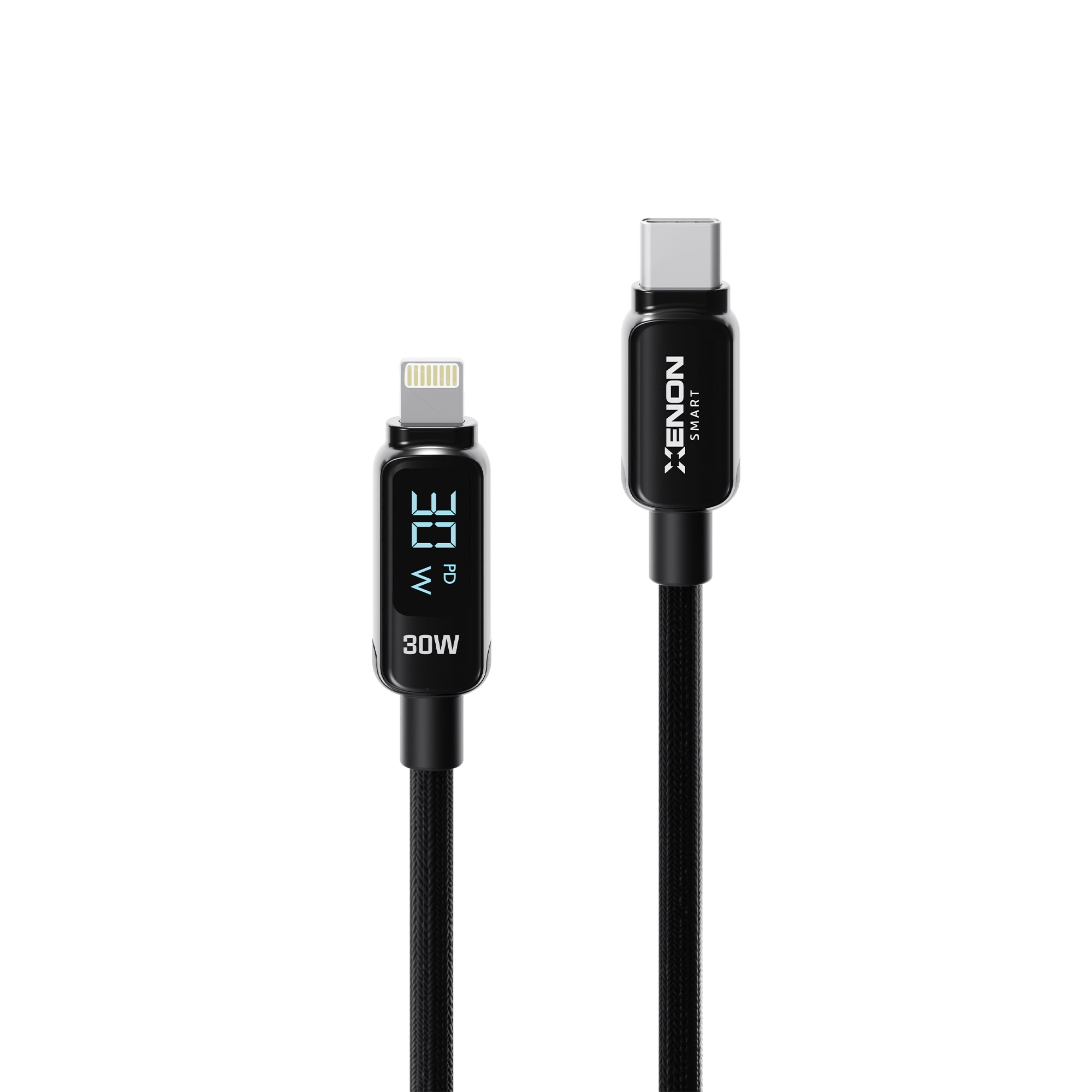 Type-C to Lightning iPhone Şarj Kablosu | 30W PD Hızlı Şarj, 1.2m, LED, Örgü, 480Mbps (X6426)