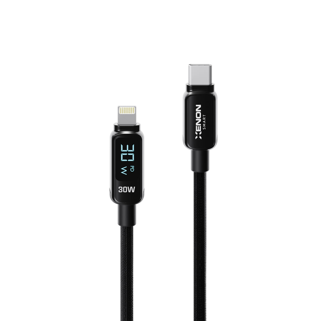 Type-C to Lightning iPhone Şarj Kablosu | 30W PD Hızlı Şarj, 2m, LED, Örgü, 480Mbps (X6427)
