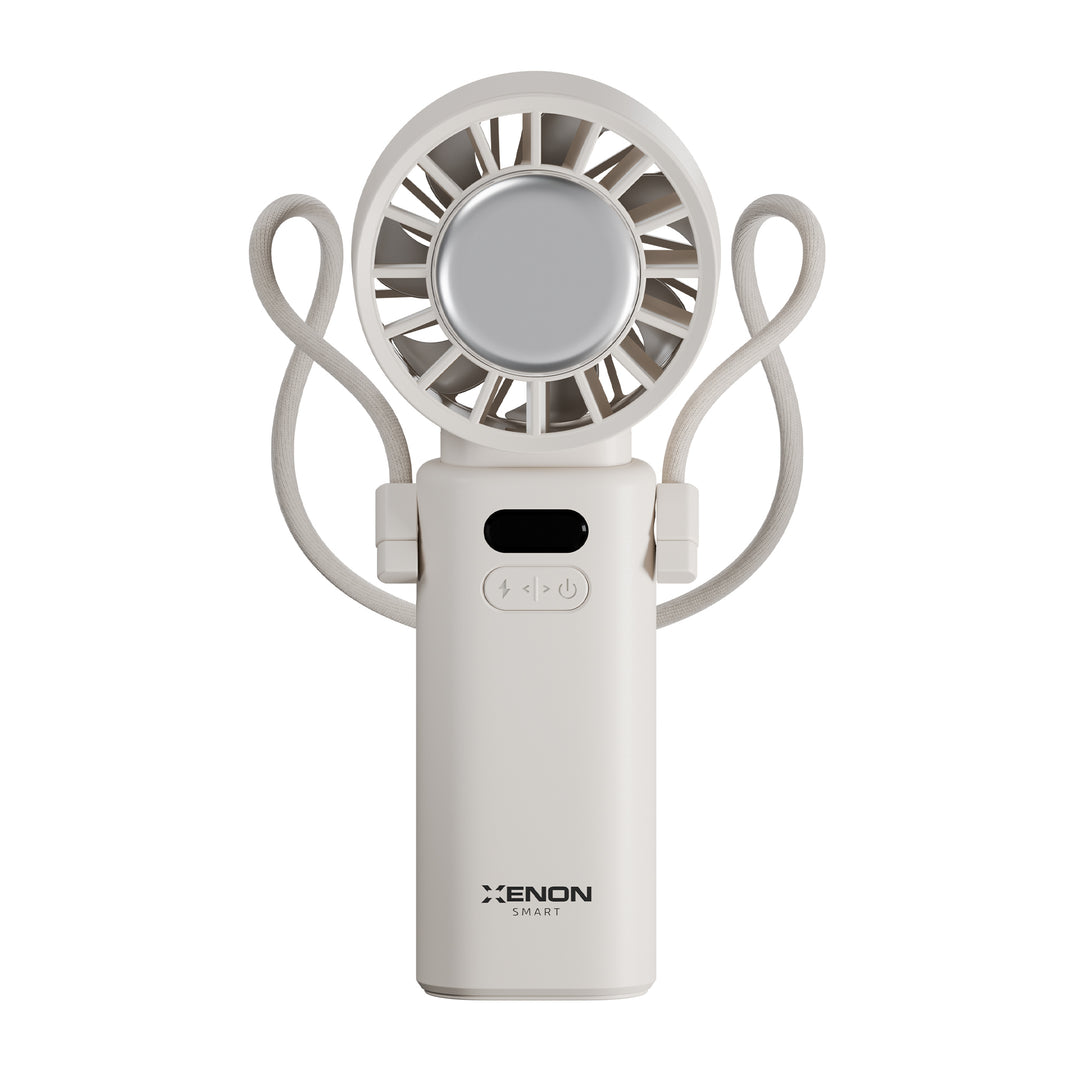 El Vantilatörü | Peltier Soğutma, 100 Kademe, 3600mAh, 8300 RPM, USB-C, Askılı, Beyaz (X6111)