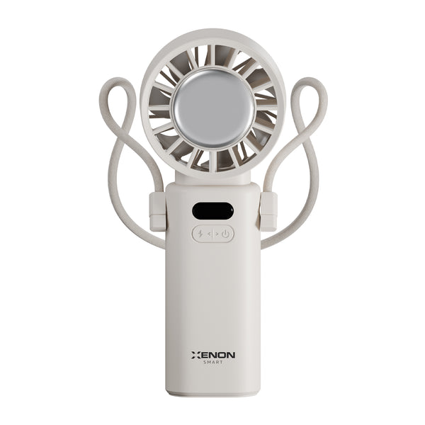 El Vantilatörü | Peltier Soğutma, 100 Kademe, 3600mAh, 8300 RPM, USB-C, Askılı, Beyaz (X6111)