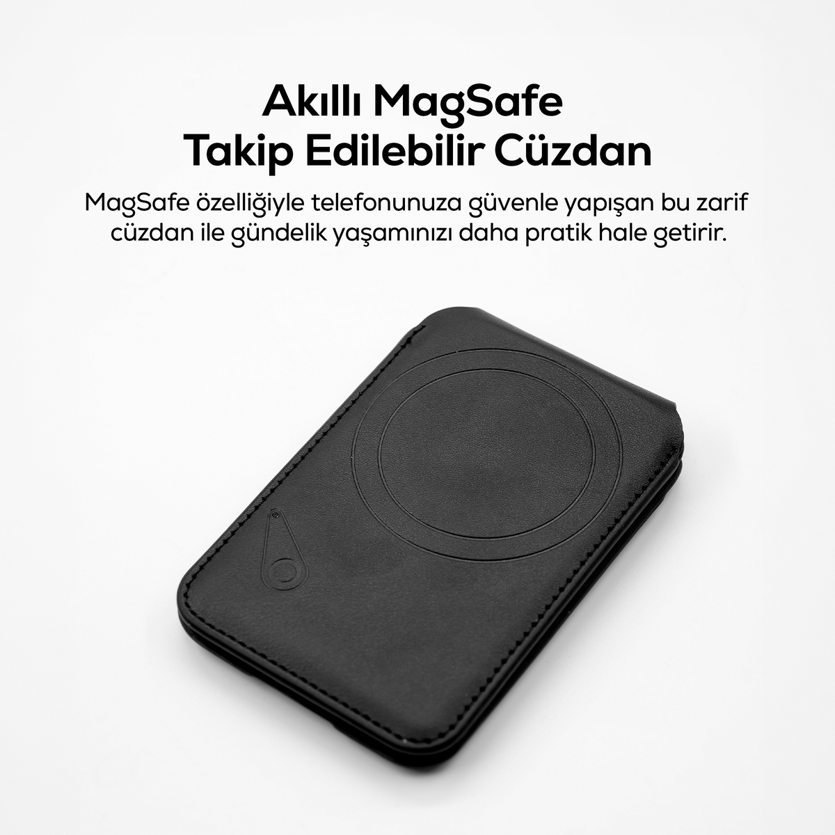 Akıllı MagSafe Cüzdan | Find My Desteği, Manyetik Standlı, Takip Edilebilir Cüzdan (X6608)