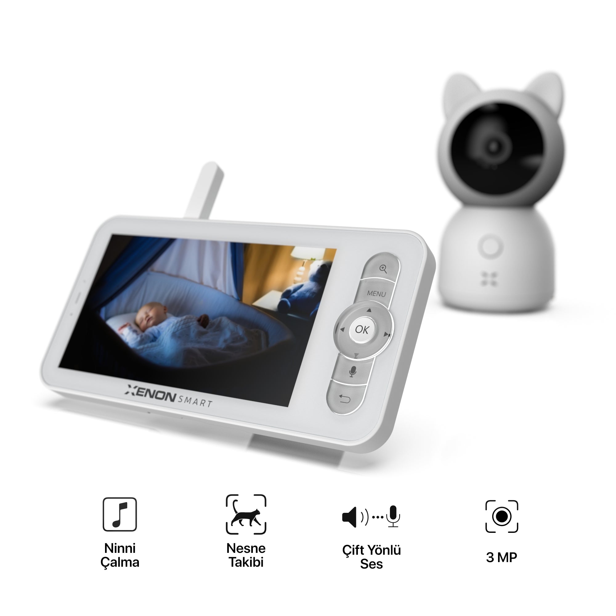 Akıllı Bebek Kamerası Dijital Monitörlü