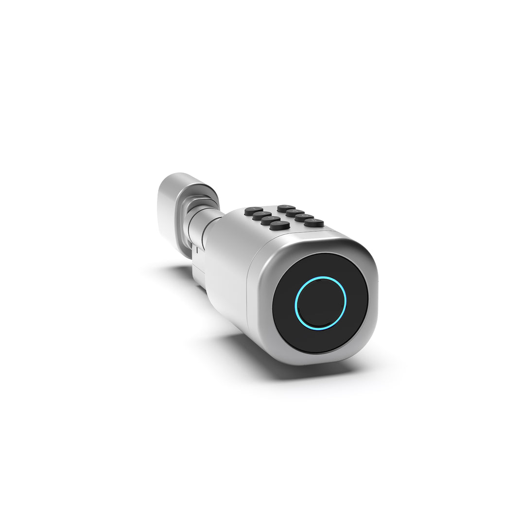 Akıllı Kapı Kilidi | Gümüş Seri, 5'li Giriş, Parmak İzli, Mobil, Şifre, Kart, Smartlock (X8052)