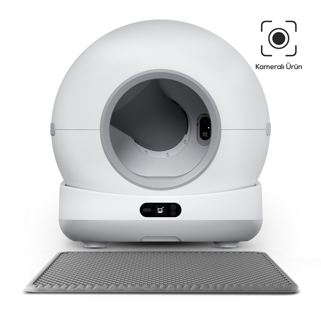 Otomatik Kedi Tuvaleti (Kameralı) | 72 Lt, 1080p, Mobil Kontrol, Wifi, Akıllı Kedi Tuvaleti (X8623)