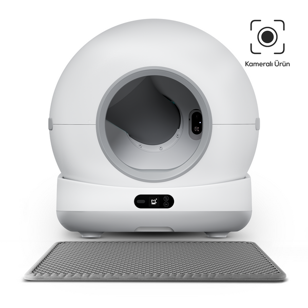 Otomatik Kedi Tuvaleti (Kameralı) | 72 Lt, 1080p, Mobil Kontrol, Wifi, Akıllı Kedi Tuvaleti (X8623)