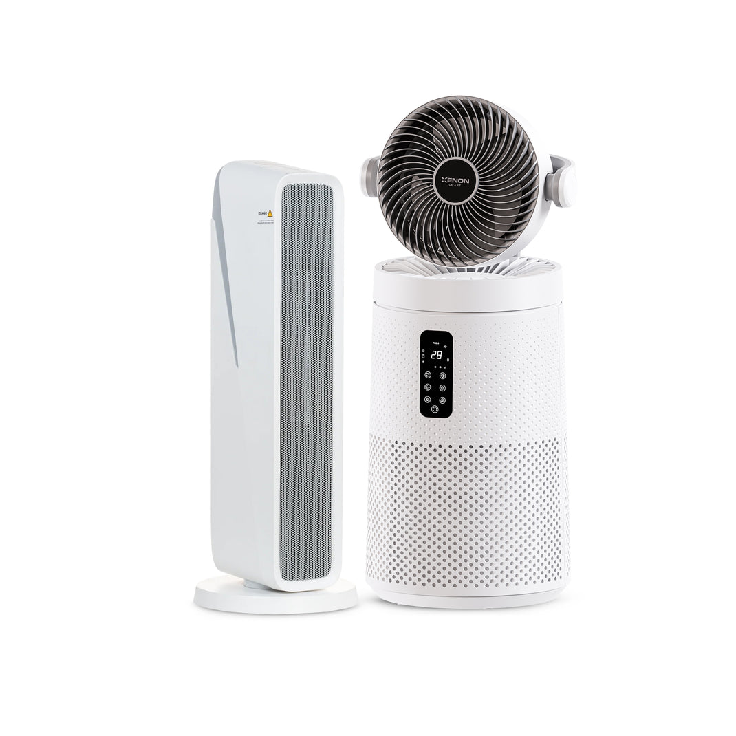 Fanlı Isıtıcı ve Hava Temizleyici | 2'li Set, Mobil Kontrol, Zaman Ayarlı Akıllı Paket