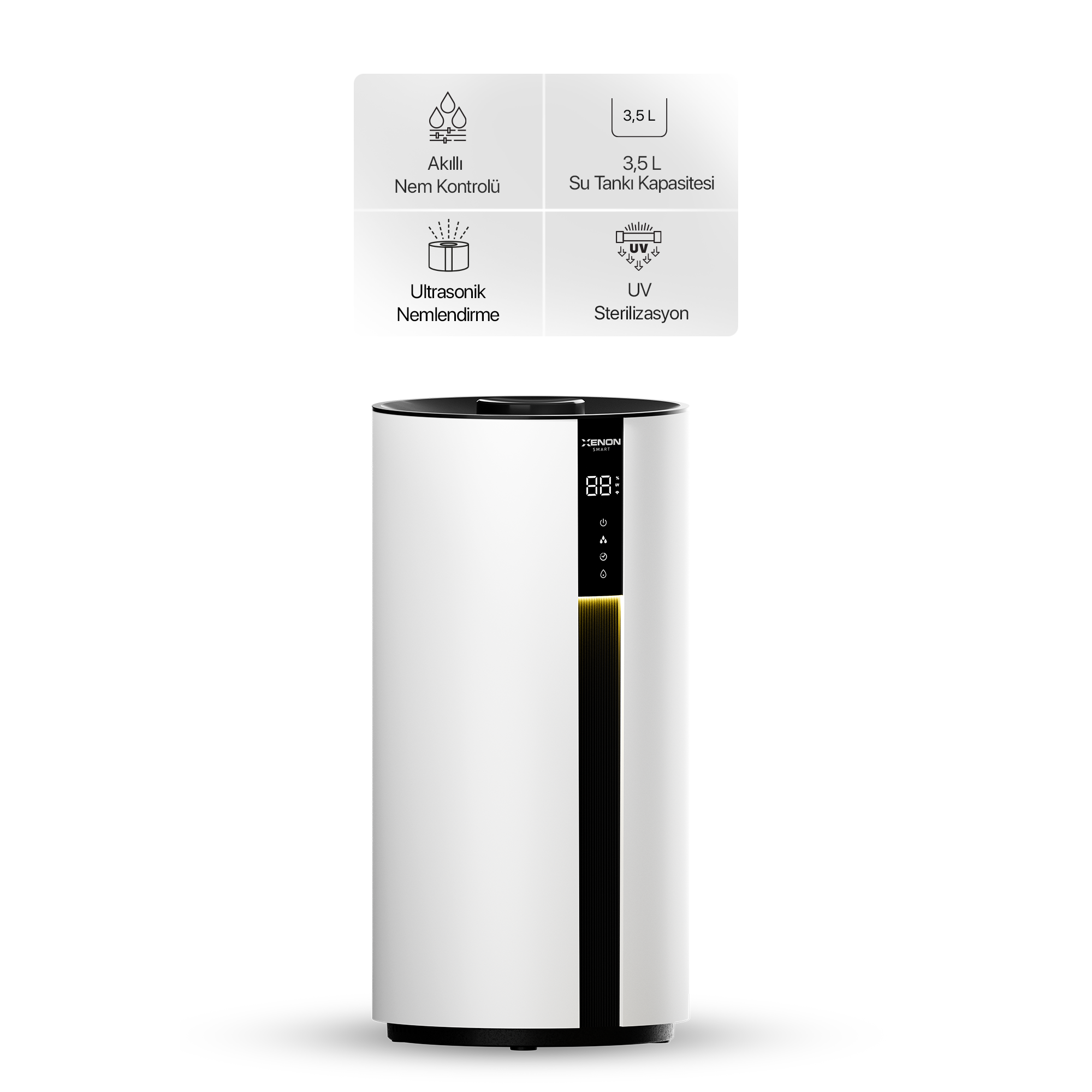 Akıllı Hava Nemlendirici Lite | UV Hijyen, 3.5L, WiFi, Soğuk Buhar, Modlu (X7450)
