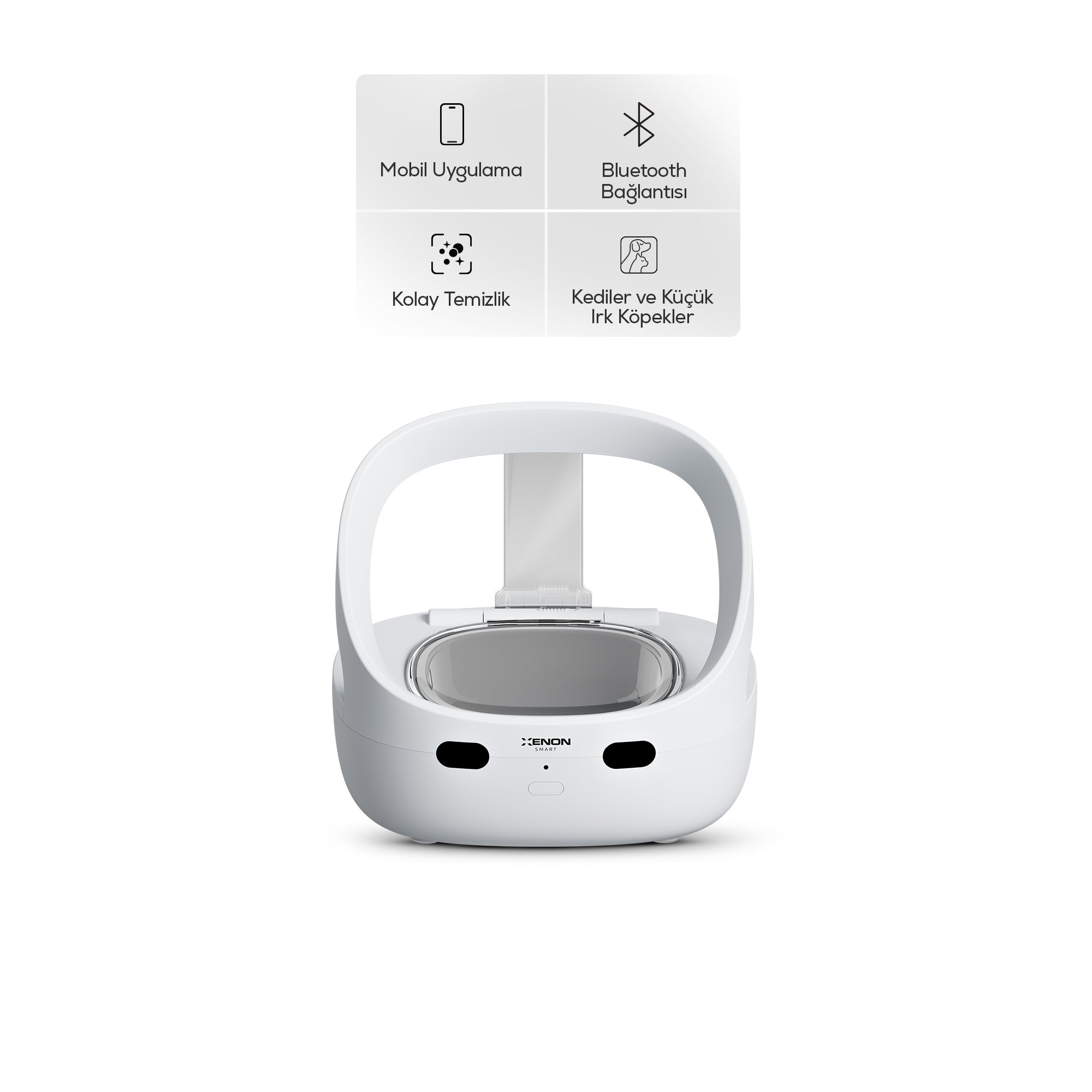 Akıllı Mama Kabı | RFID, Mobil Kontrol, 400ml Kase, 3 Modlu, Kedi Köpek Uyumlu (X8607)