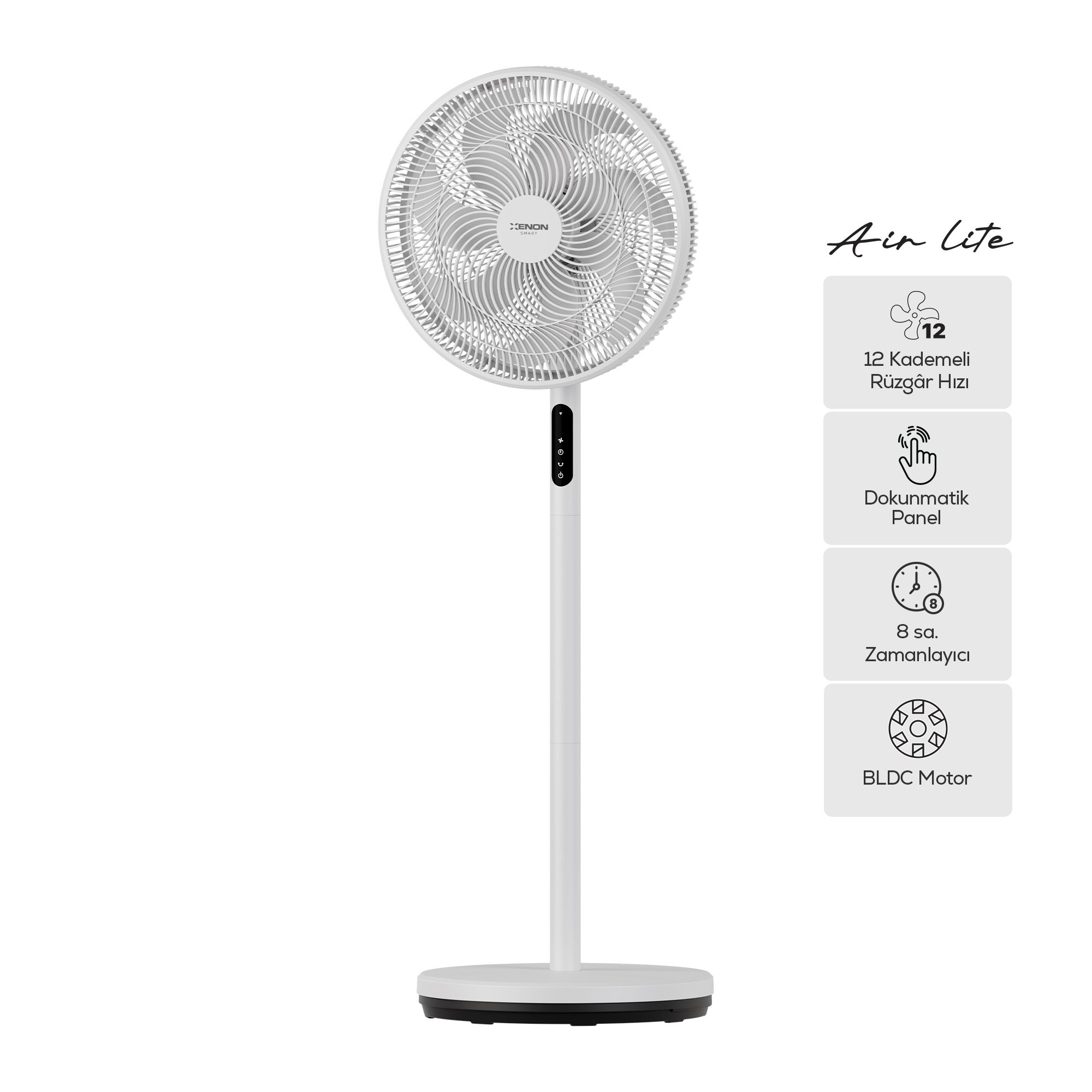 Ayaklı Vantilatör Air Lite | Akıllı, WiFi, 12 Kademe, Kumandalı, Ultra Sessiz (X7431)