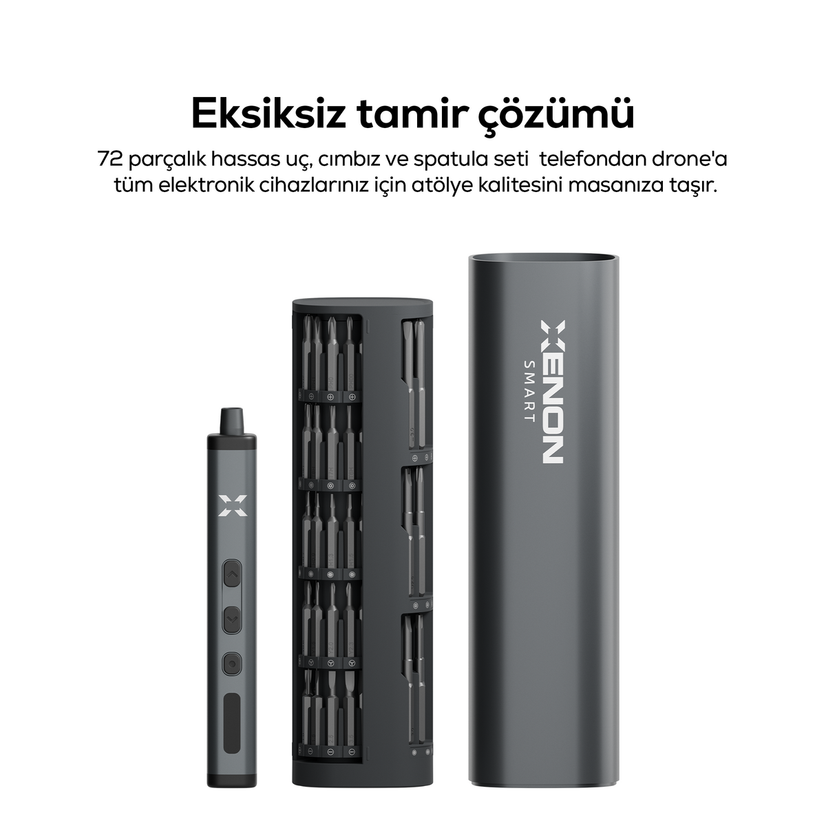 Hassas Tornavida Seti | 78 Parça, Şarjlı, Saat, Gözlük, Bilgisayar Uyumlu Tamir Kiti (X6836)