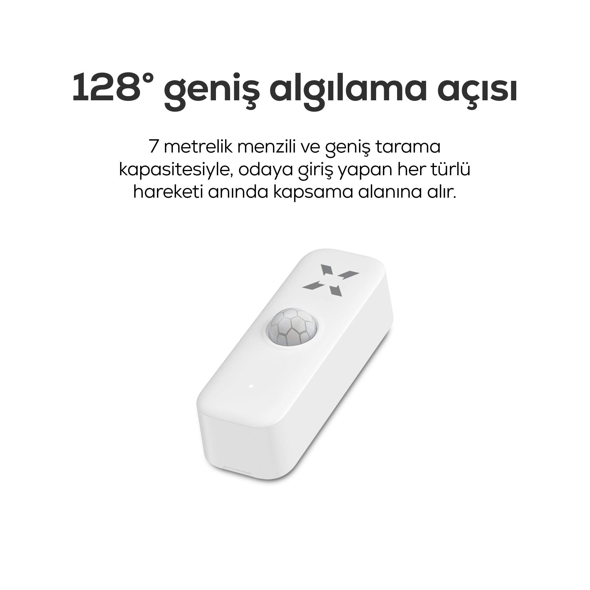 Hareket Sensörü | Akıllı, Wi-Fi, Hub Gerektirmez, Kablosuz PIR, Güvenlik Dedektörü, Anlık Bildirim (X7501)
