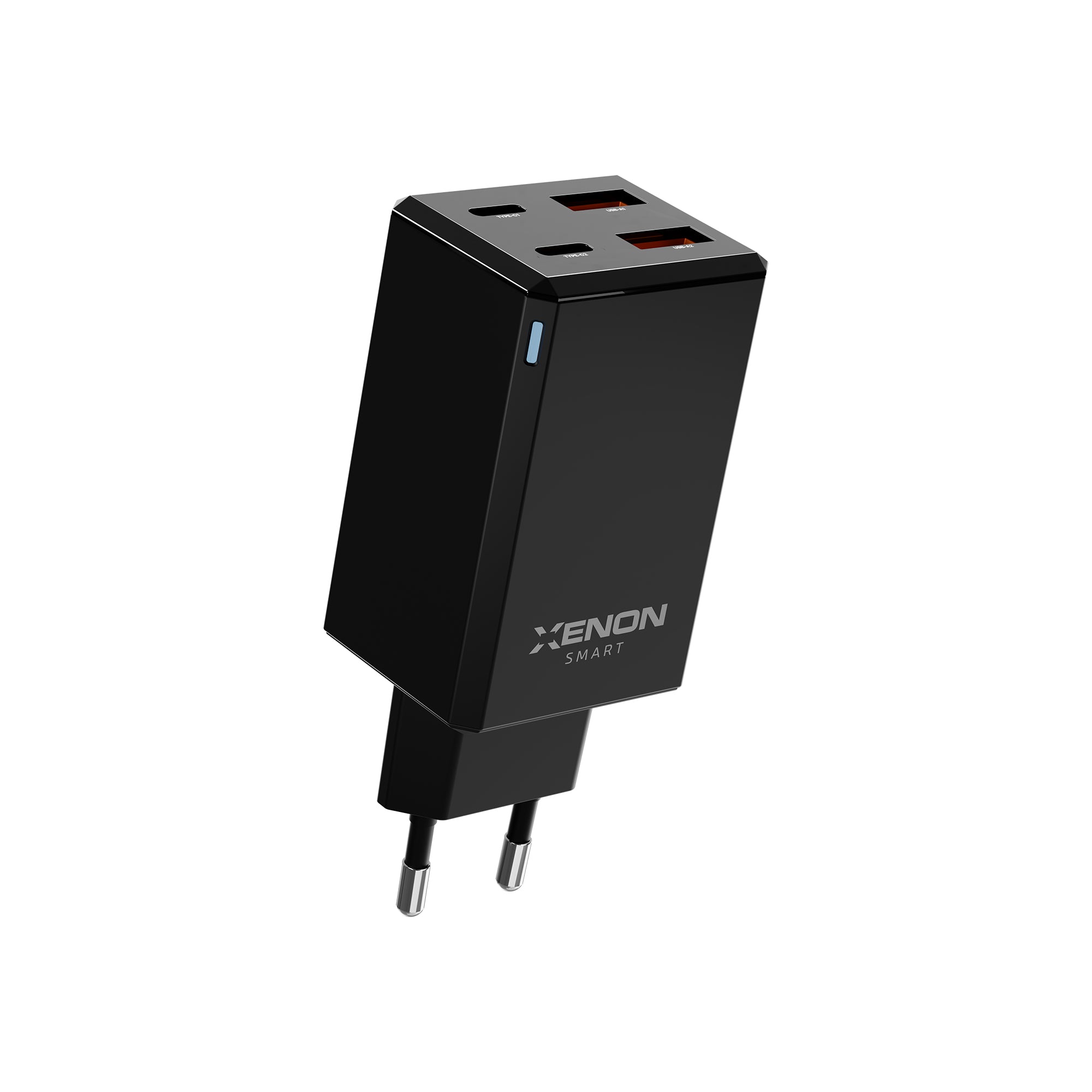 Hızlı Şarj Adaptörü 65W GaN + Type-C Kablo 100W PD | 4 Port, iPhone & Samsung Uyumlu (X6425)