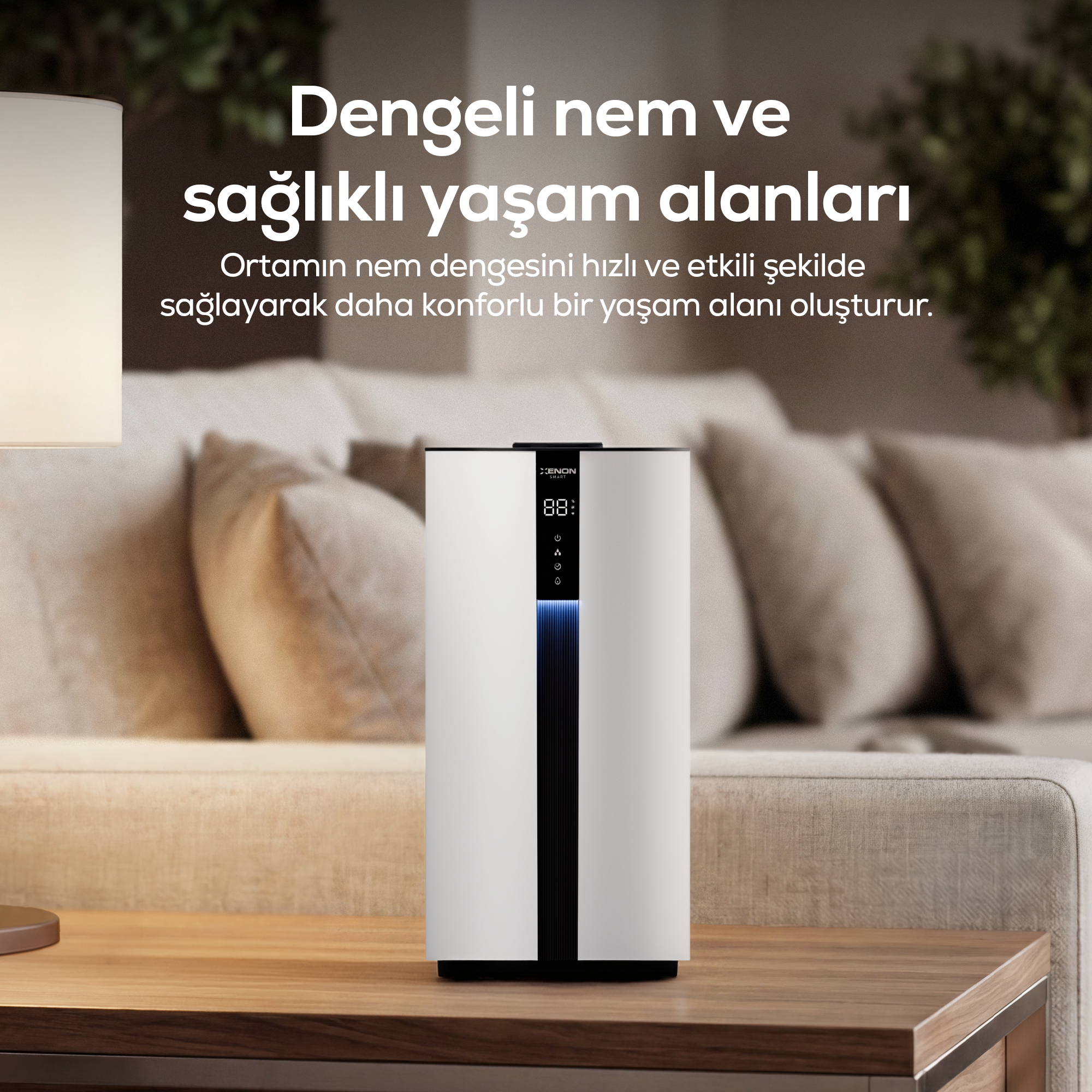Akıllı Hava Nemlendirici Lite | UV Hijyen, 3.5L, WiFi, Soğuk Buhar, Modlu (X7450)