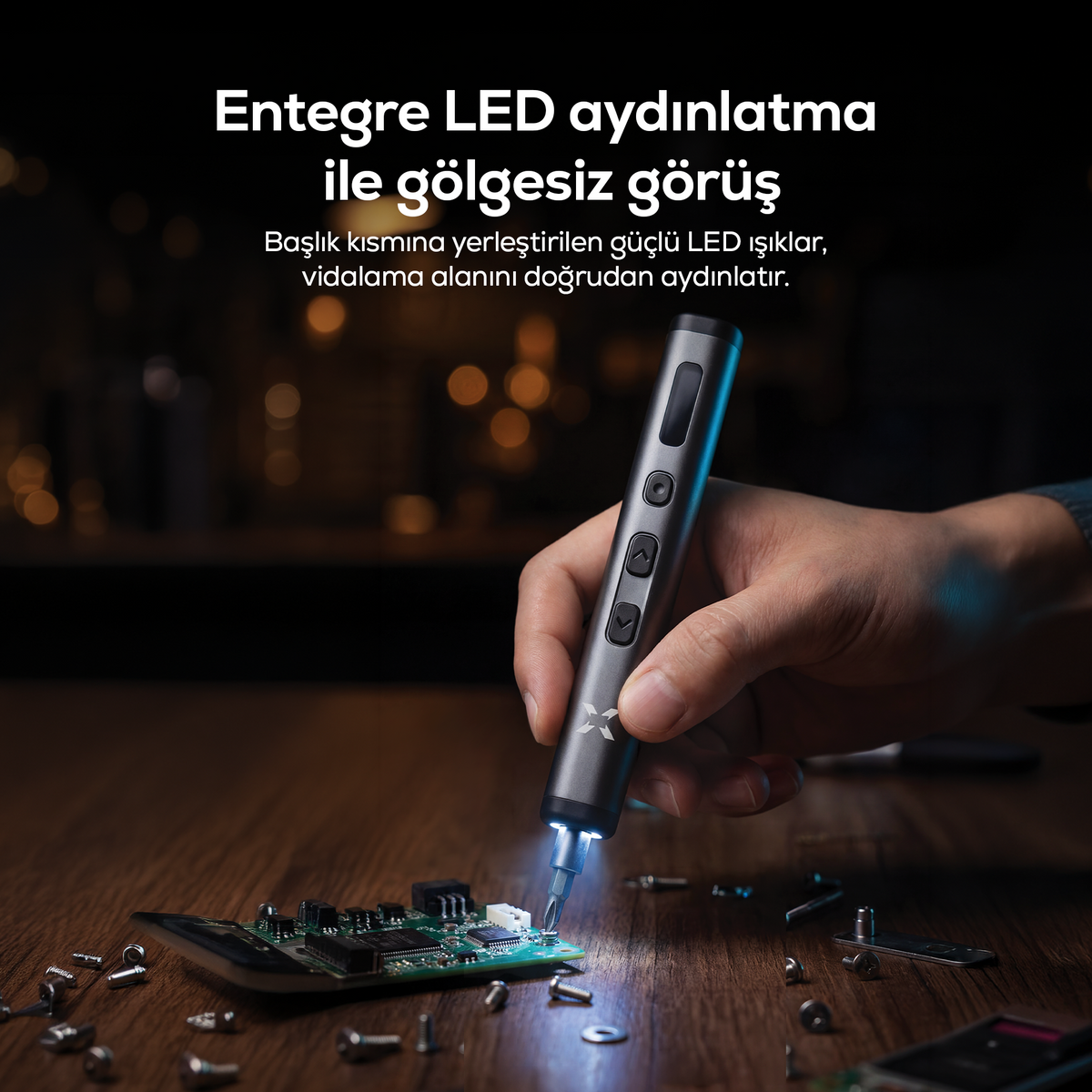 Hassas Tornavida Seti | 78 Parça, Şarjlı, Saat, Gözlük, Bilgisayar Uyumlu Tamir Kiti (X6836)