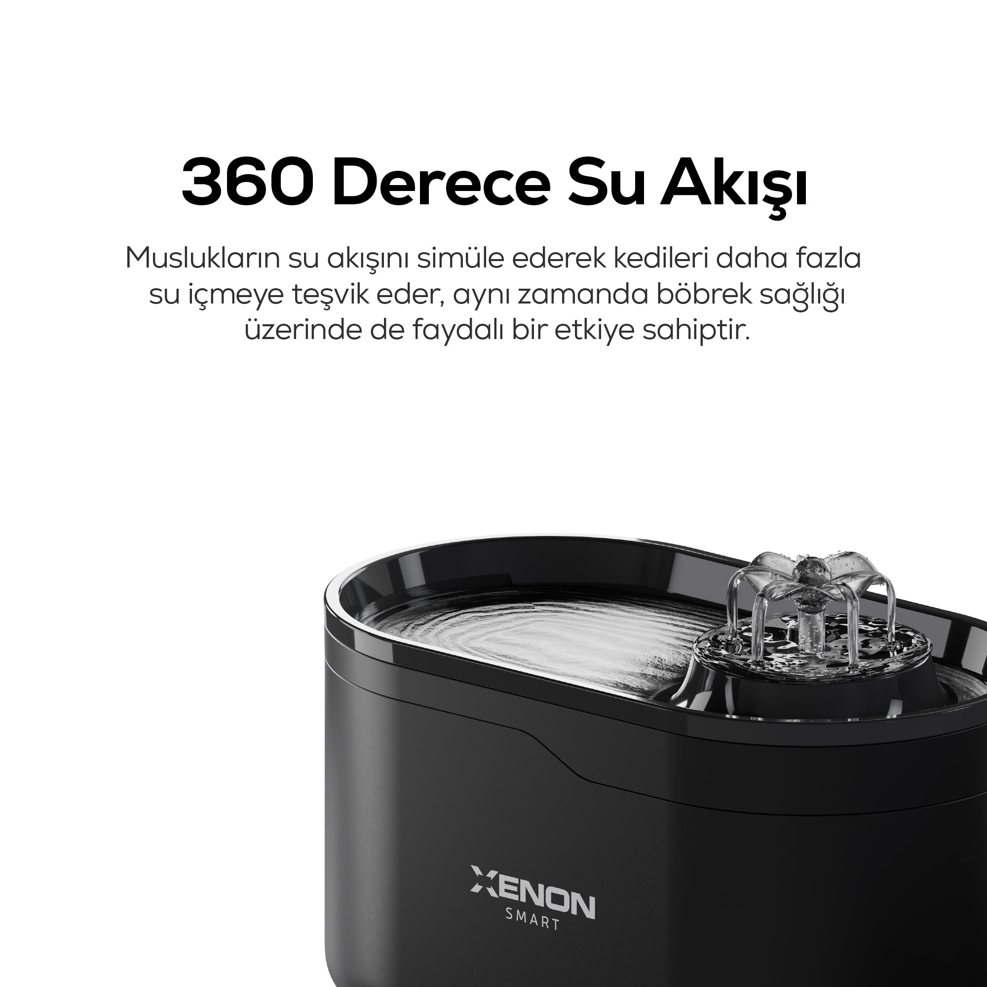 Akıllı Otomatik Mama Kabı Çift Hazneli 4L, Su Pınarı 2.8L Siyah 2'li Set