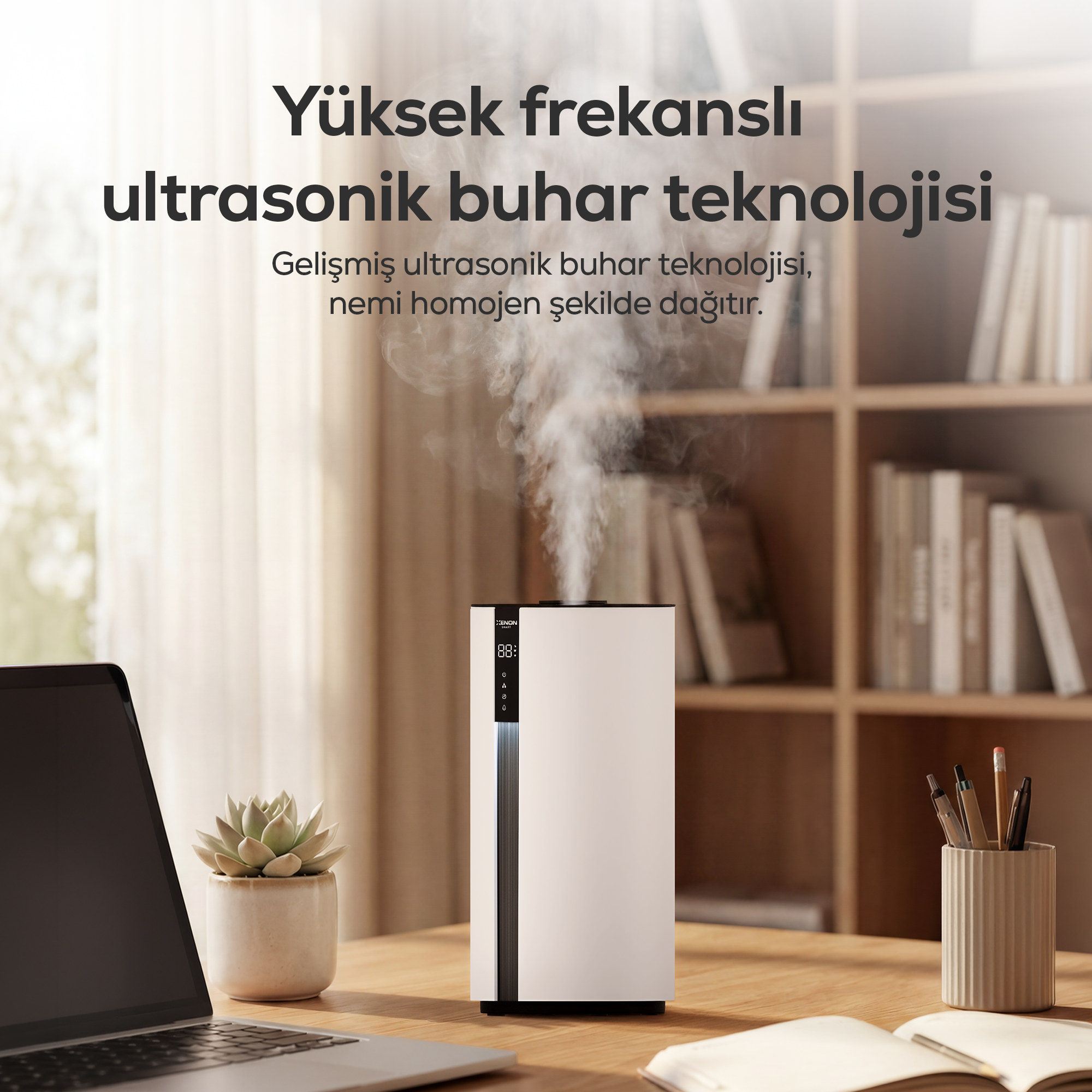 Akıllı Hava Nemlendirici Lite | UV Hijyen, 3.5L, WiFi, Soğuk Buhar, Modlu (X7450)