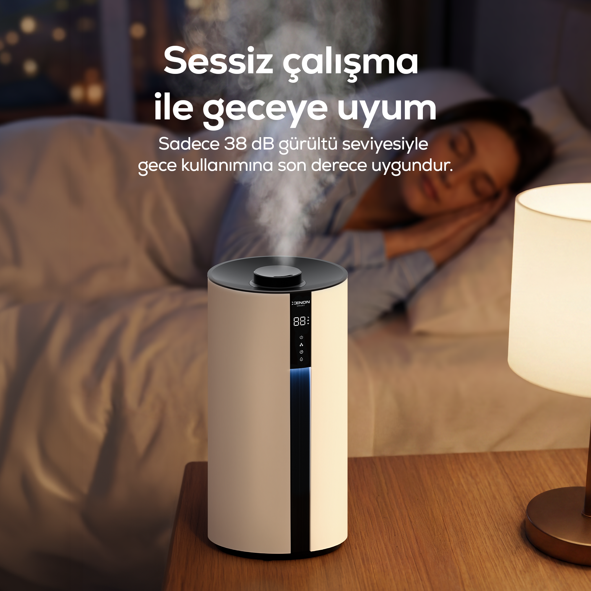 Akıllı Hava Nemlendirici Lite | UV Hijyen, 3.5L, WiFi, Soğuk Buhar, Modlu (X7450)