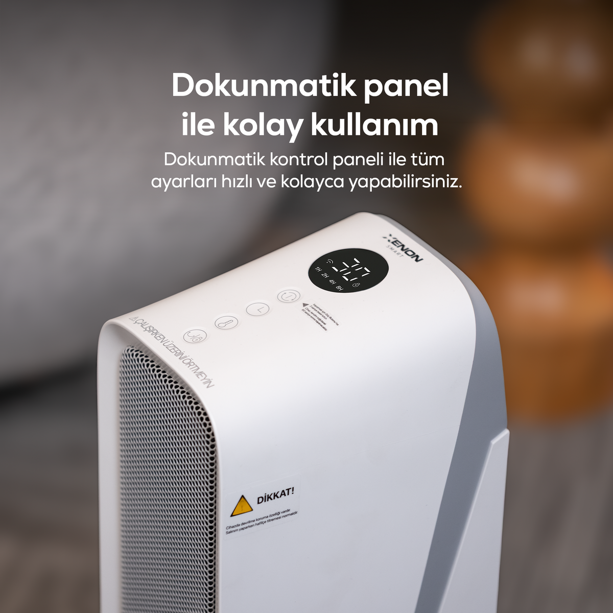 Fanlı Isıtıcı | 2000W, Mobil Kontrol, Kule Tipi, Güvenlikli, 3 Kademeli, Akıllı Isıtıcı (X7440)