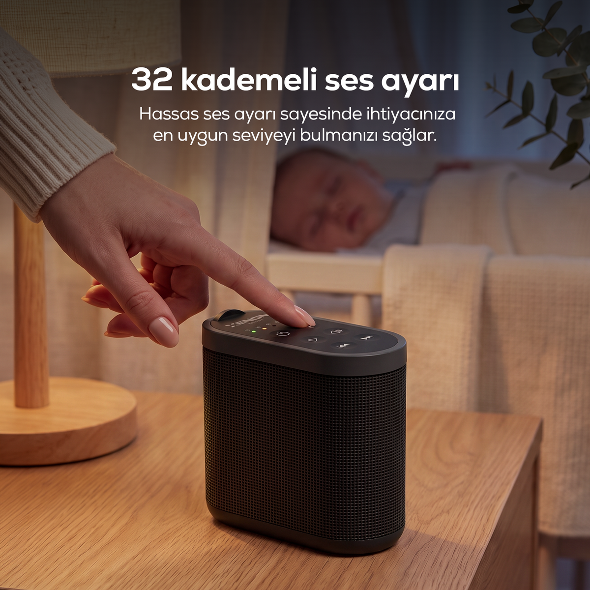 Beyaz Gürültülü Uyku Arkadaşı I Pış Pış Sesi, Zamanlayıcılı, Radyasyon Yaymayan Cihaz X6230