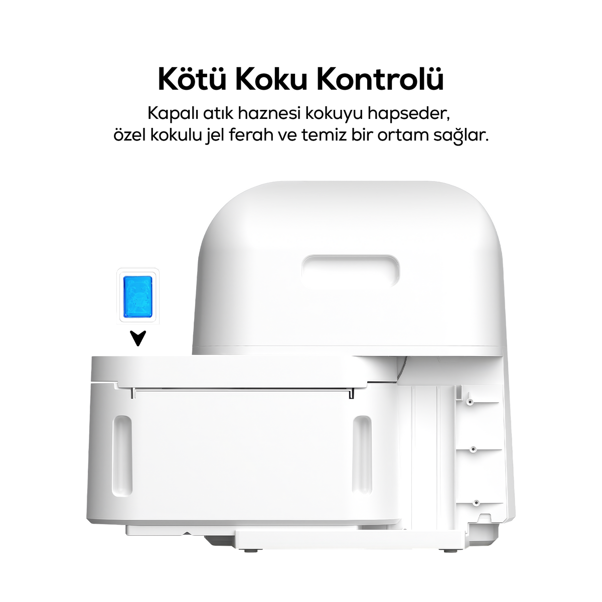 Kedi Tuvaleti | 60L, PIR Hareket Sensörü, Mobil Kontrol, UV, Akıllı Kedi Tuvaleti (X8620)