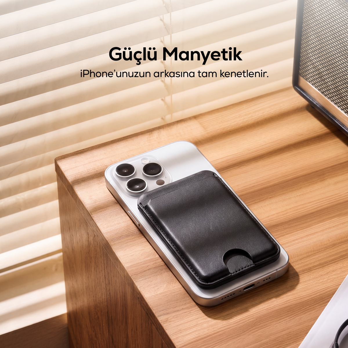 Akıllı MagSafe Cüzdan | Find My Desteği, Manyetik Standlı, Takip Edilebilir Cüzdan (X6608)