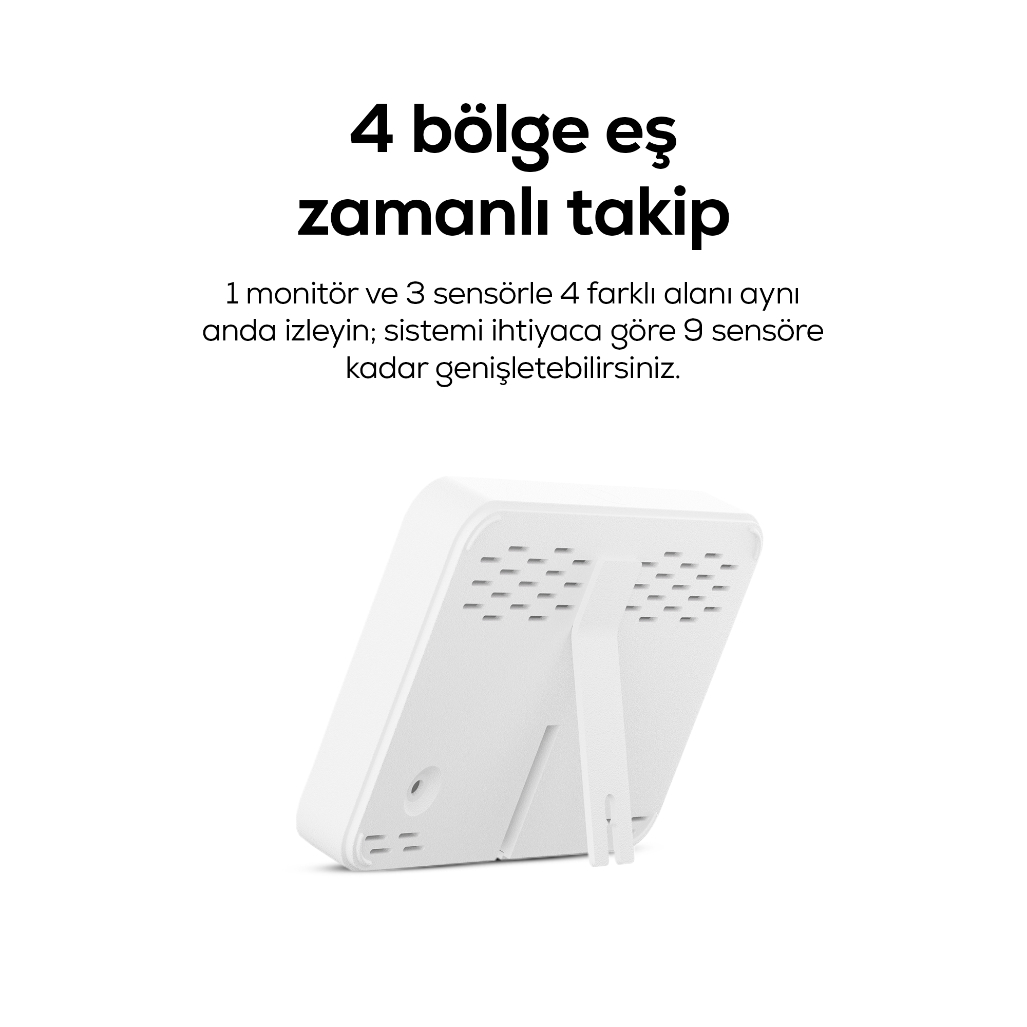 Dijital Termometre (Monitörlü) | 4 Bölge Takipli İç-Dış Mekan, WiFi, Akıllı İklim Sensörü (X7510)