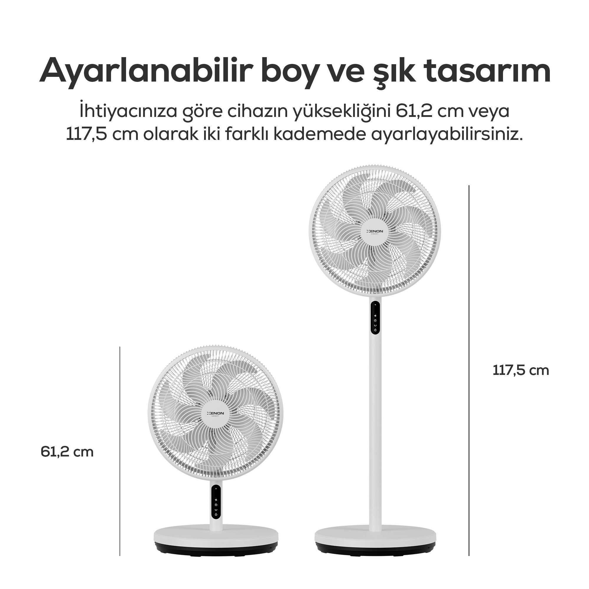 Ayaklı Vantilatör Air Lite | Akıllı, WiFi, 12 Kademe, Kumandalı, Ultra Sessiz (X7431)