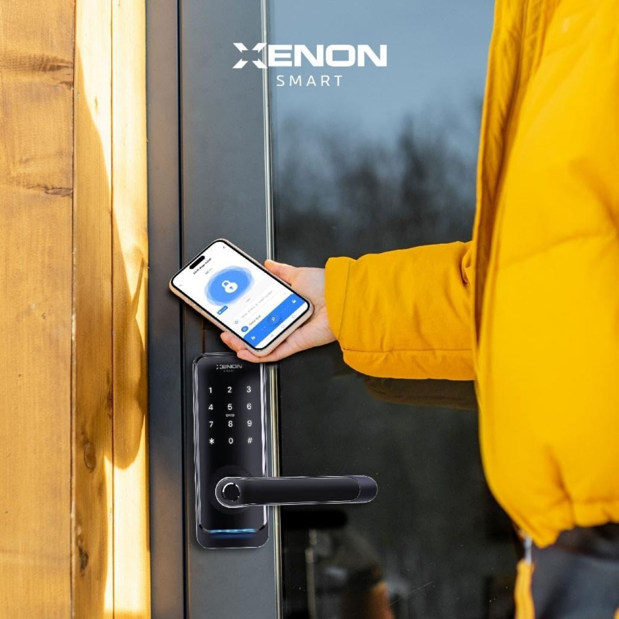 Parmak İzli ve Şifre Girişli Akıllı Kapı Kilidi | Xenon Smart