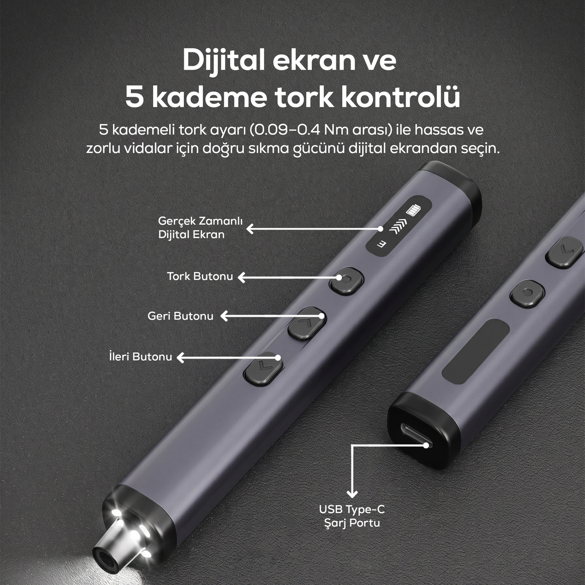Hassas Tornavida Seti | 78 Parça, Şarjlı, Saat, Gözlük, Bilgisayar Uyumlu Tamir Kiti (X6836)