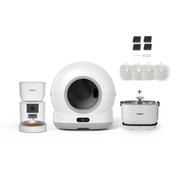 Akıllı Kameralı Kedi Tuvaleti, Kameralı Mama Kabı ve Kablosuz Su Pınarı 4'lü Pet Ürünleri Seti