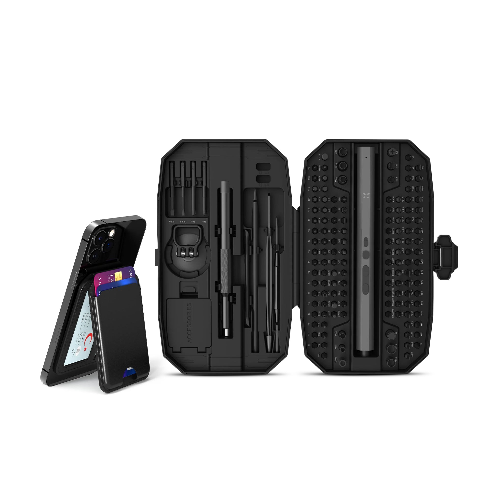 Akıllı Takip Edilebilir Cüzdan ve 153 Parça Tornavida Seti