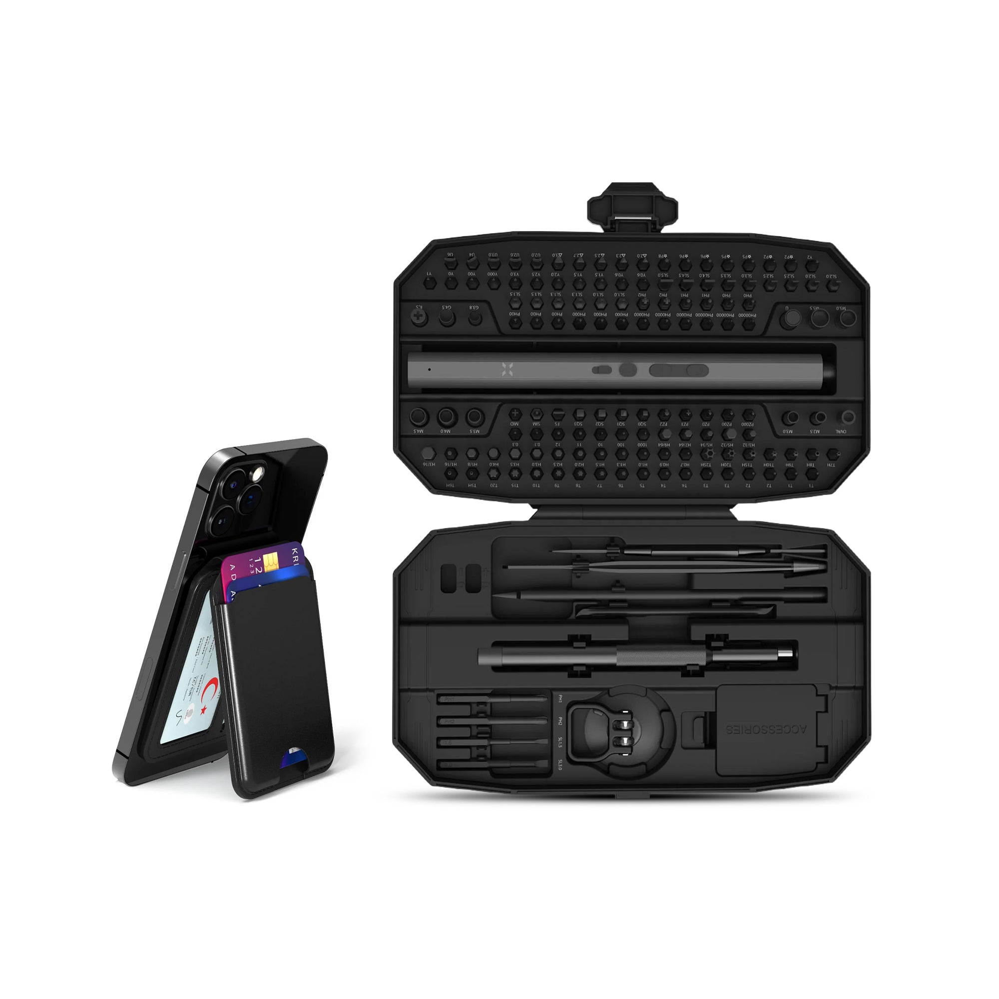 Akıllı Takip Edilebilir Cüzdan ve 153 Parça Tornavida Seti