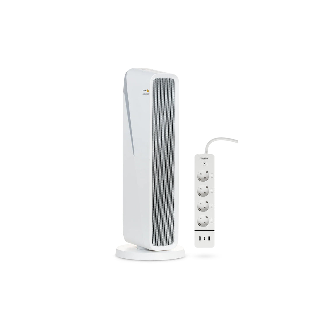 Fanlı Isıtıcı ve Akıllı Çoklu Priz | 2'li Set, Wifi, Mobil Kontrol