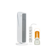 Fanlı Isıtıcı, Çoklu Priz ve Lambalı Hoparlör | 3'lü Set, Wifi, Mobil Kontrol, Akıllı Paket