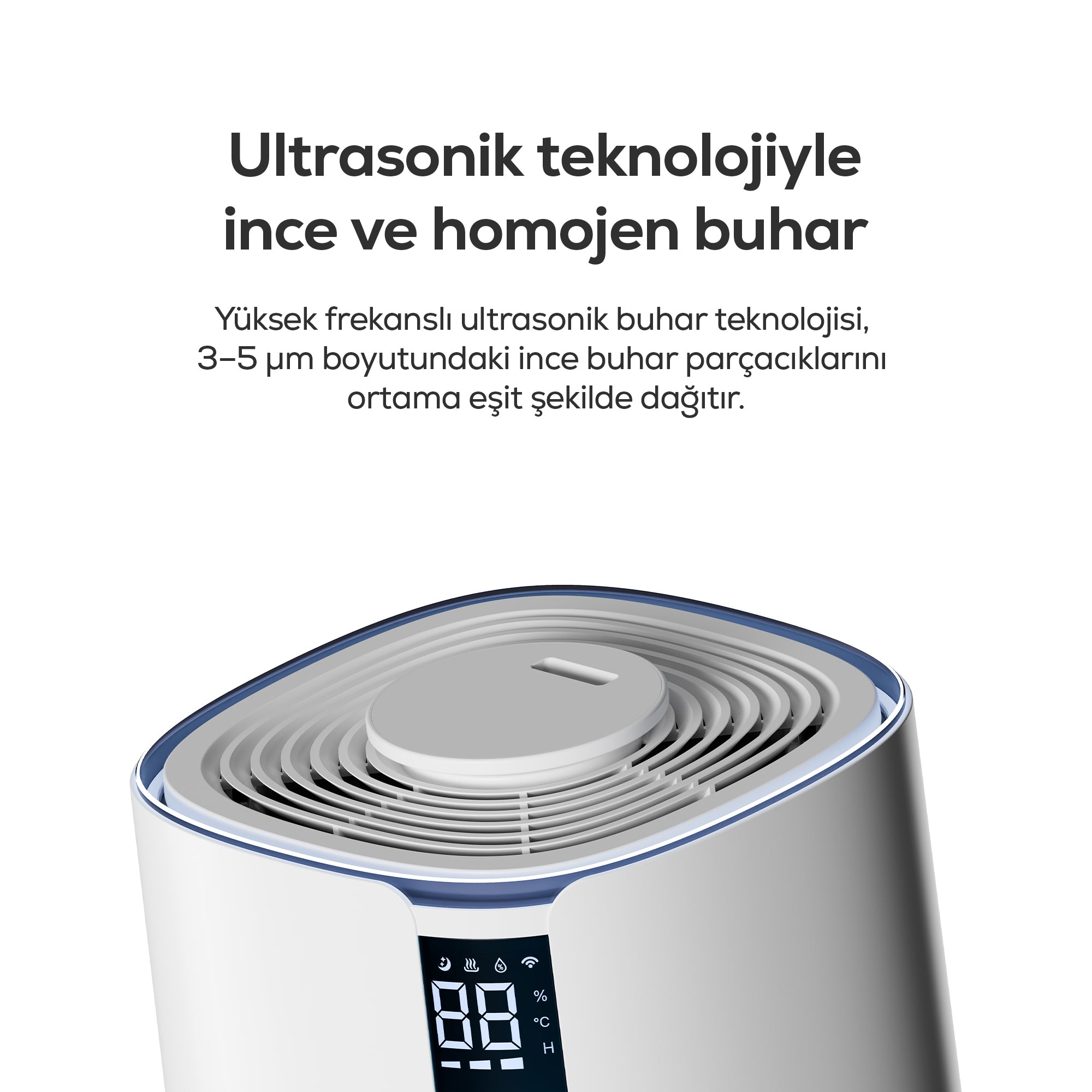 Hava Nemlendirici Lite 2 | Akıllı, Sıcak & Soğuk Buhar, 4.5L, WiFi, Modlu (X7451)