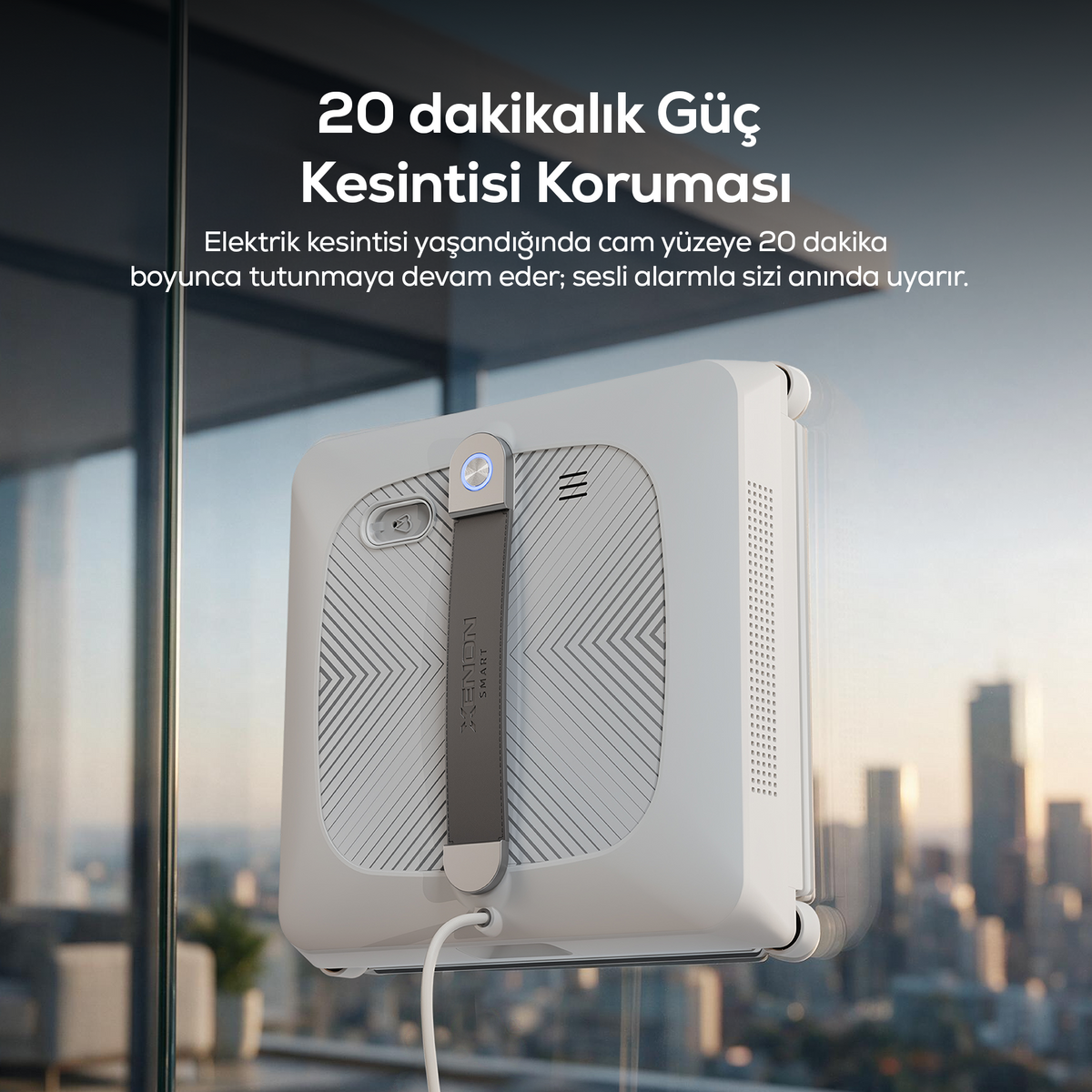 Elo Pro Cam Silme Robotu | 3 Yönlü Su Püskürtme, 4000 Pa, WiFi, Mobil Kontrol, Kumandalı (X8682)