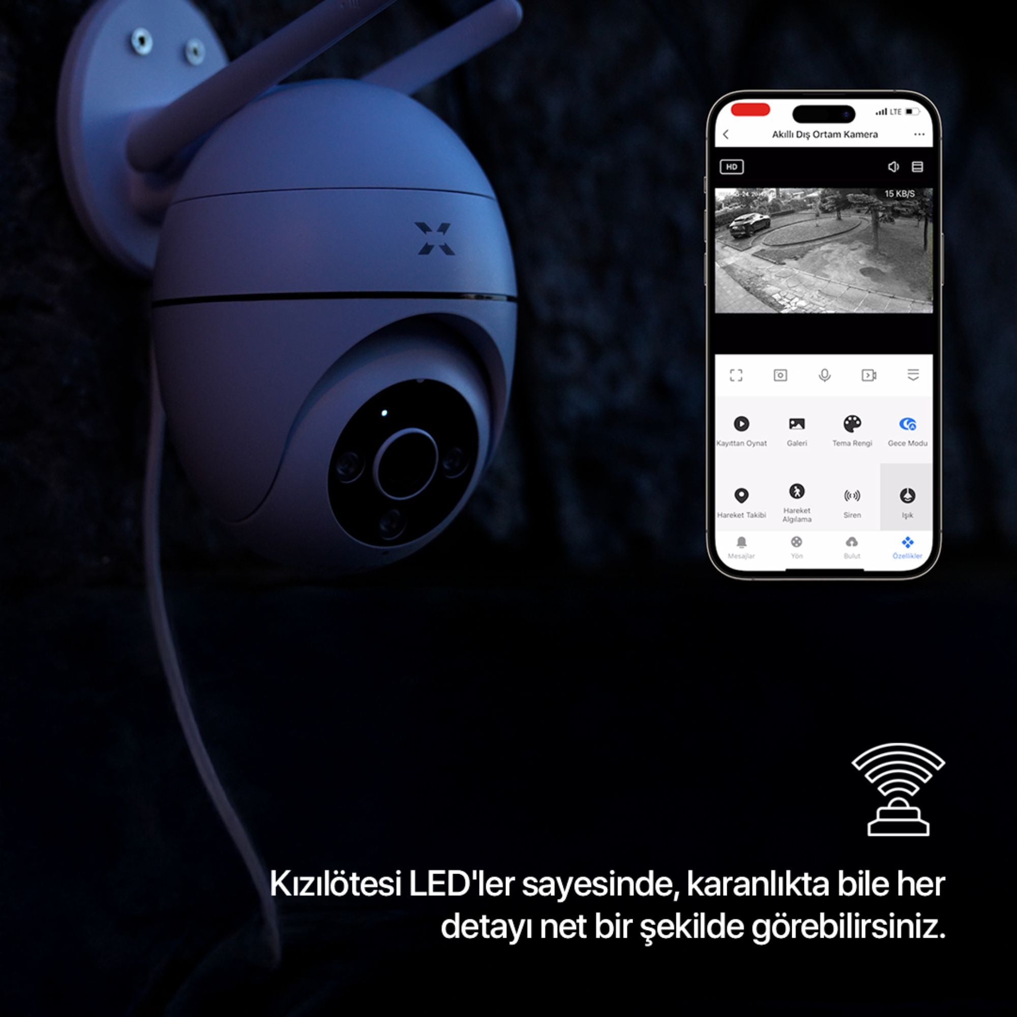 Akıllı Dış Mekan Kamerası - Wi-Fi | Xenon Smart