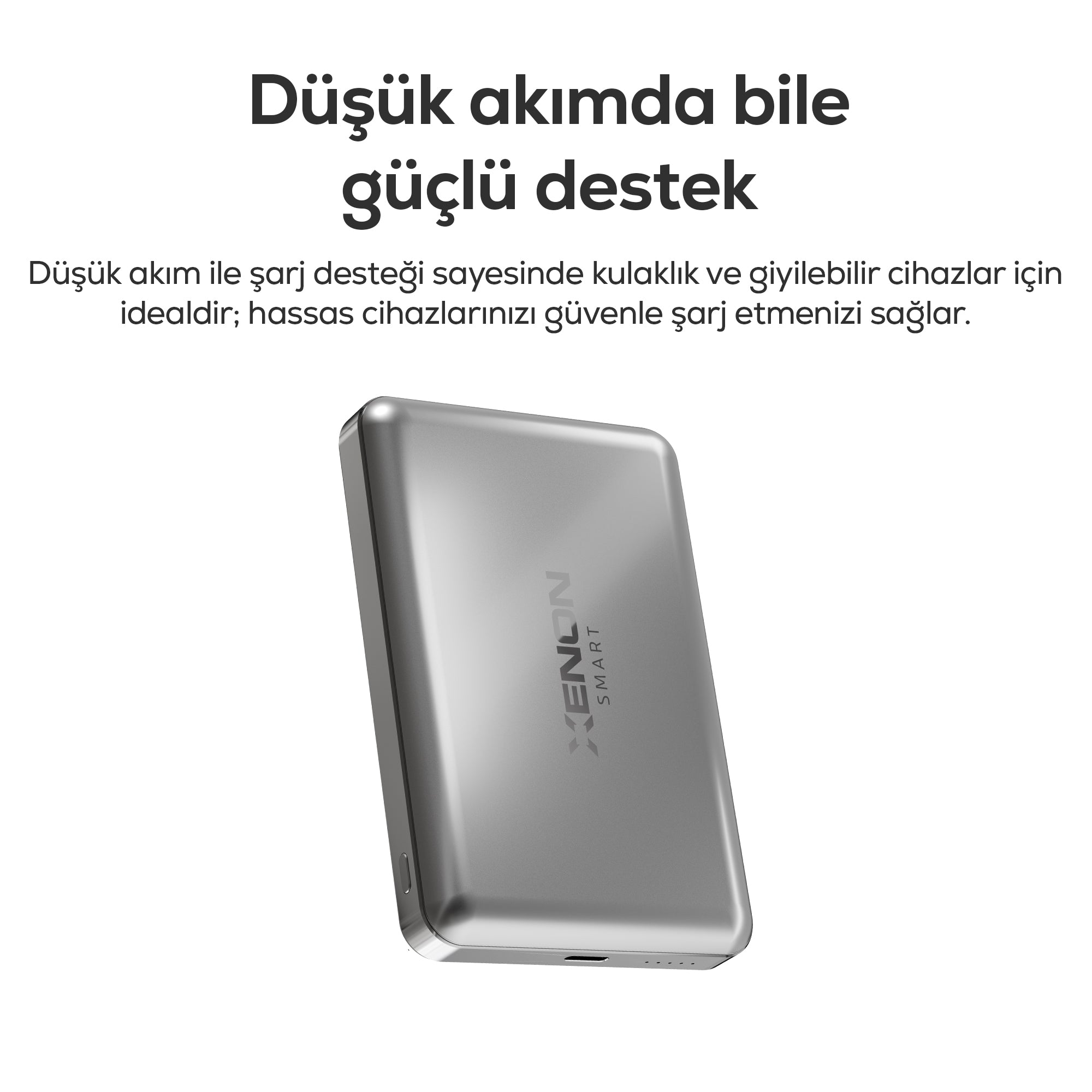 MagSafe Powerbank | 10000 mAh, 15W Kablosuz, 22.5W Hızlı Şarj, Alüminyum Kasa (X6441)