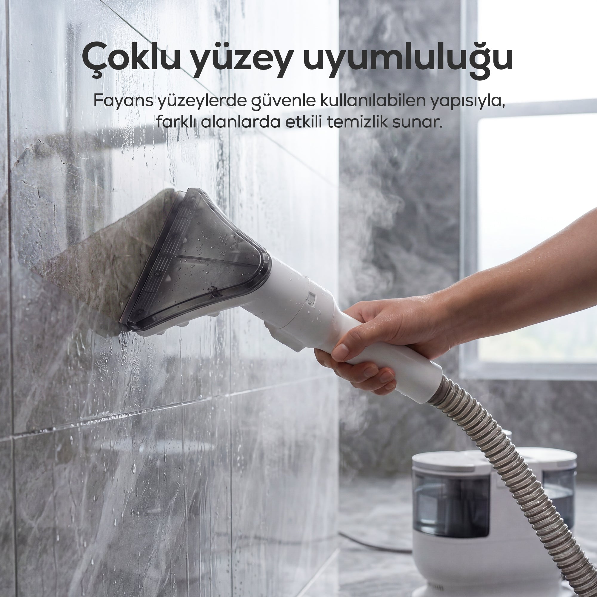 Buharlı Halı Yıkama & Koltuk Temizleme Makinesi 1700W | 16kPa Vakum, Buhar, Sıcak Su, Turbo (X6161)