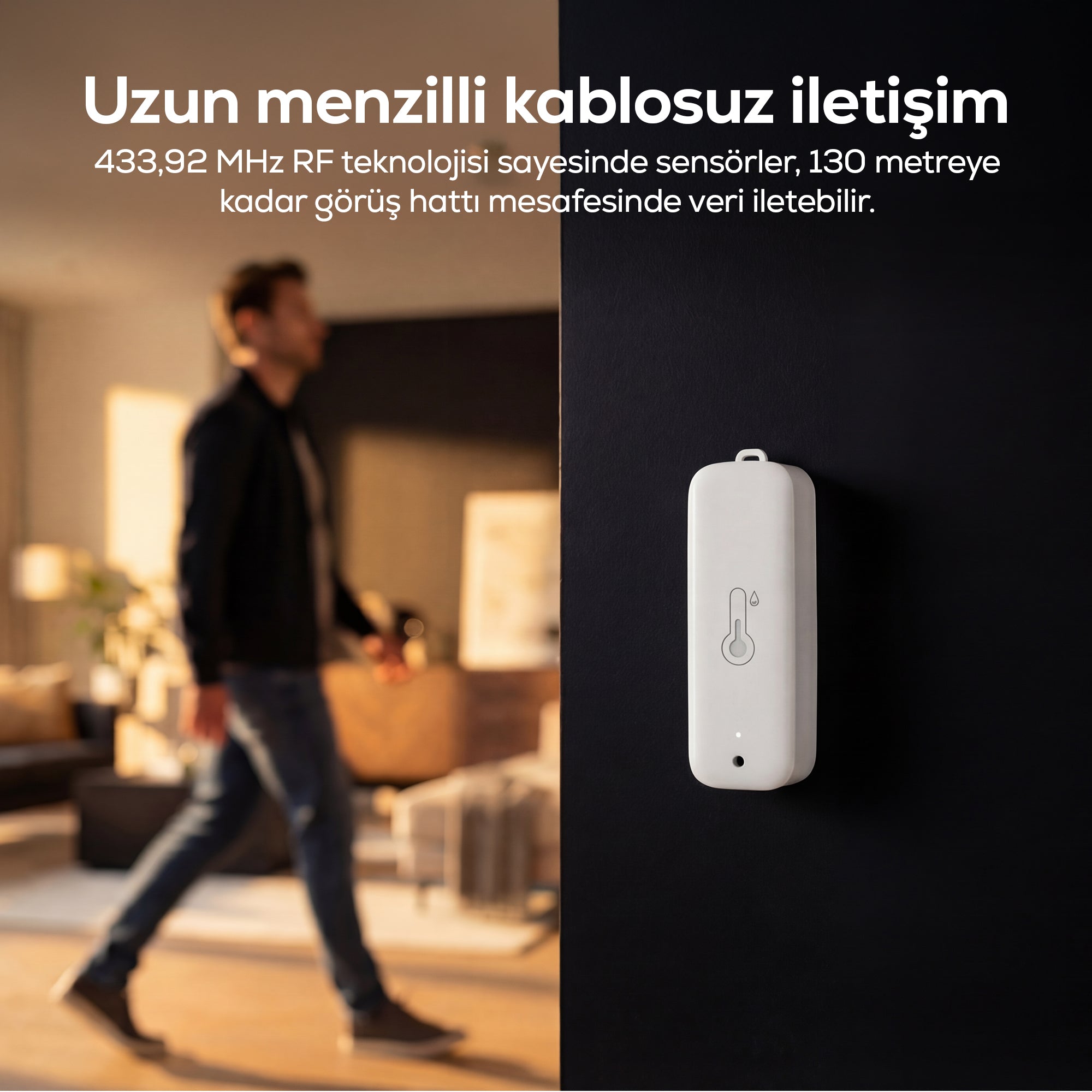 Dijital Termometre (Monitörlü) | 4 Bölge Takipli İç-Dış Mekan, WiFi, Akıllı İklim Sensörü (X7510)