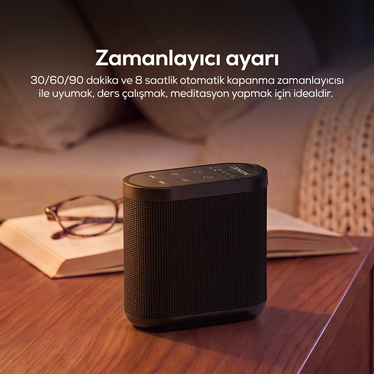 Beyaz Gürültülü Uyku Arkadaşı I Pış Pış Sesi, Zamanlayıcılı, Radyasyon Yaymayan Cihaz X6230