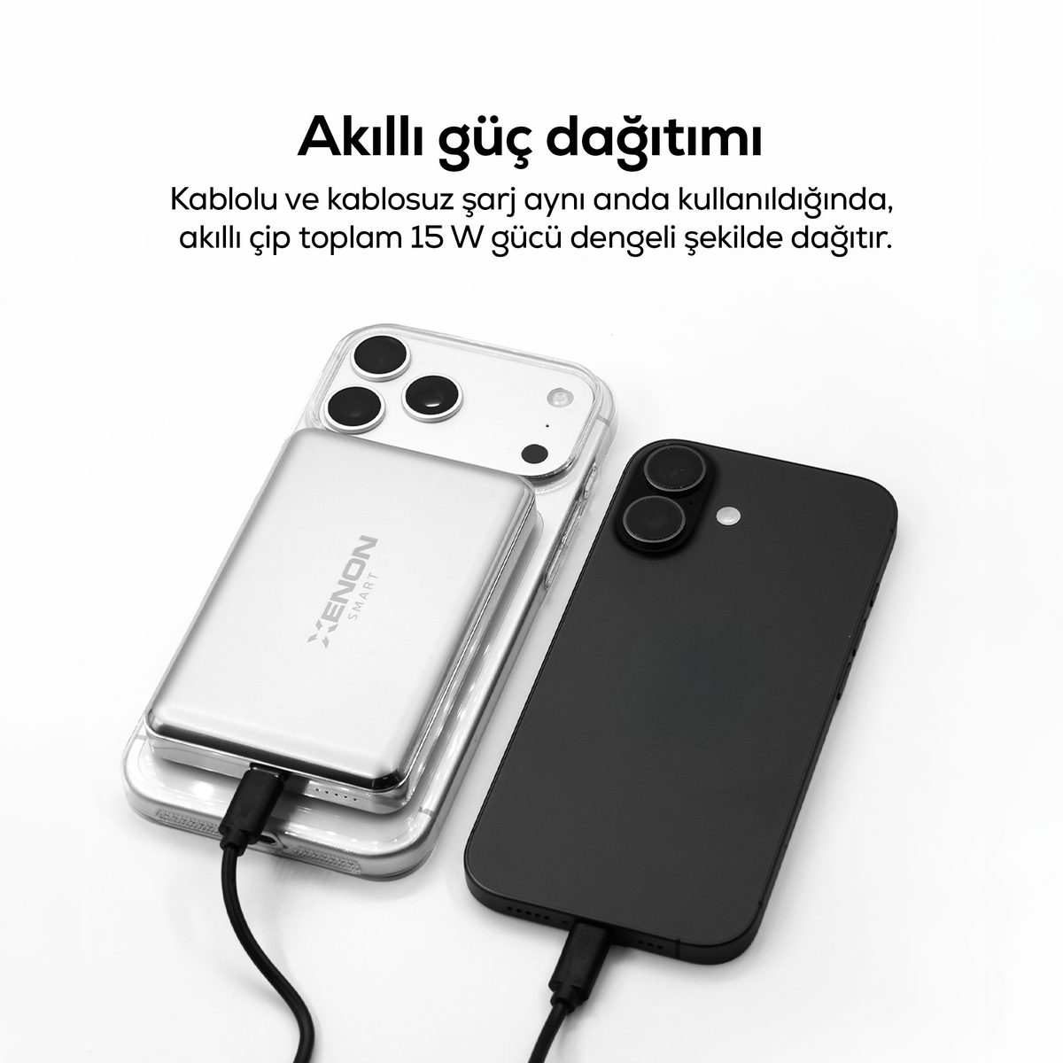 MagSafe Powerbank | 10000 mAh, 15W Kablosuz, 22.5W Hızlı Şarj, Alüminyum Kasa (X6441)