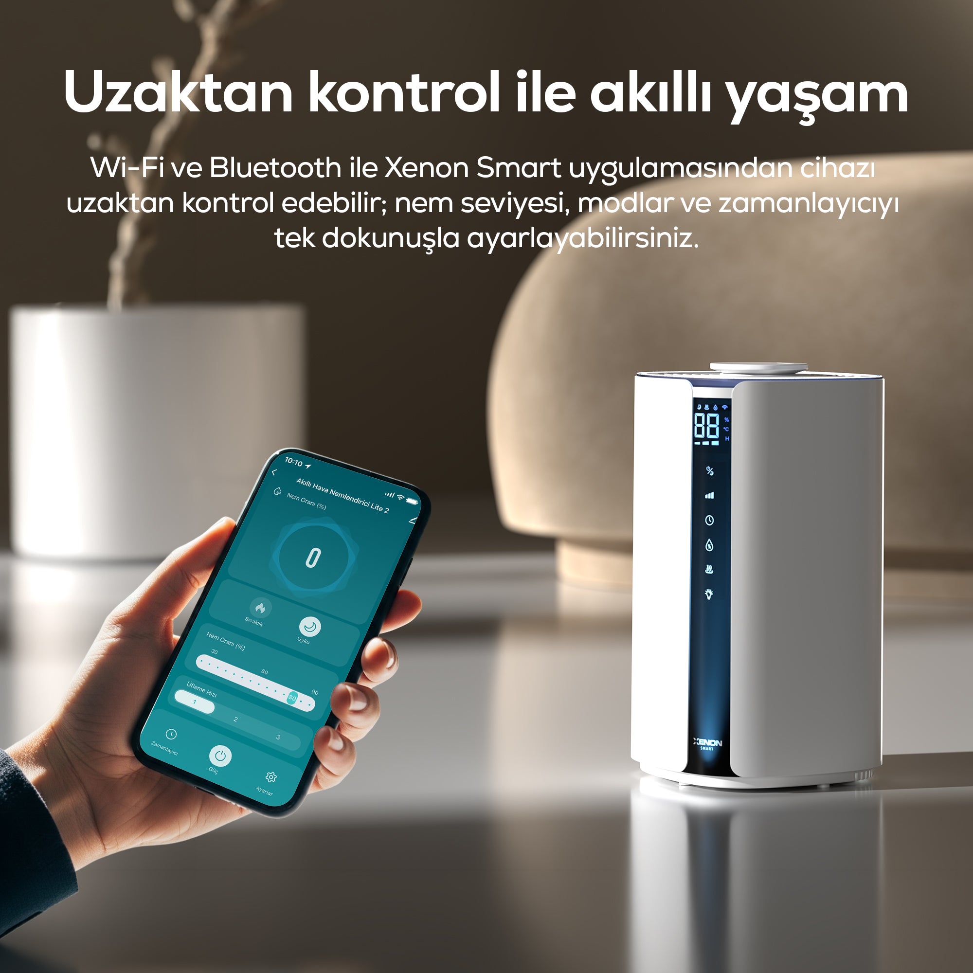 Hava Nemlendirici Lite 2 | Akıllı, Sıcak & Soğuk Buhar, 4.5L, WiFi, Modlu (X7451)