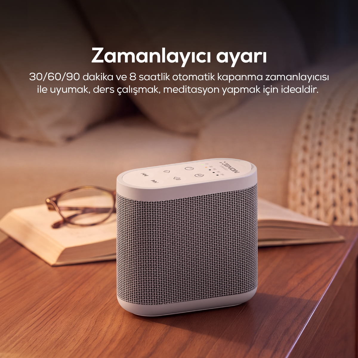Beyaz Gürültülü Uyku Arkadaşı I Pış Pış Sesi, Zamanlayıcılı, Radyasyon Yaymayan Cihaz X6230