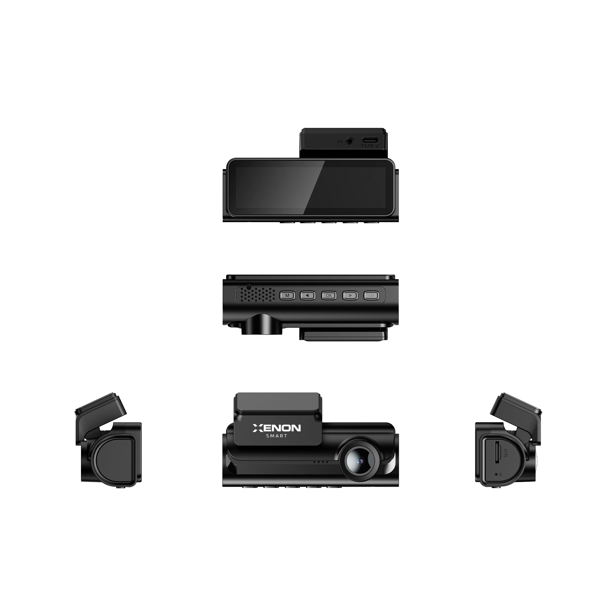 Titan Çift Araç Kamerası 2K | 1080P Arka, GPS, 5.8GHz WiFi, 3.59" IPS Ekran, 512GB SD Destek (X6452)