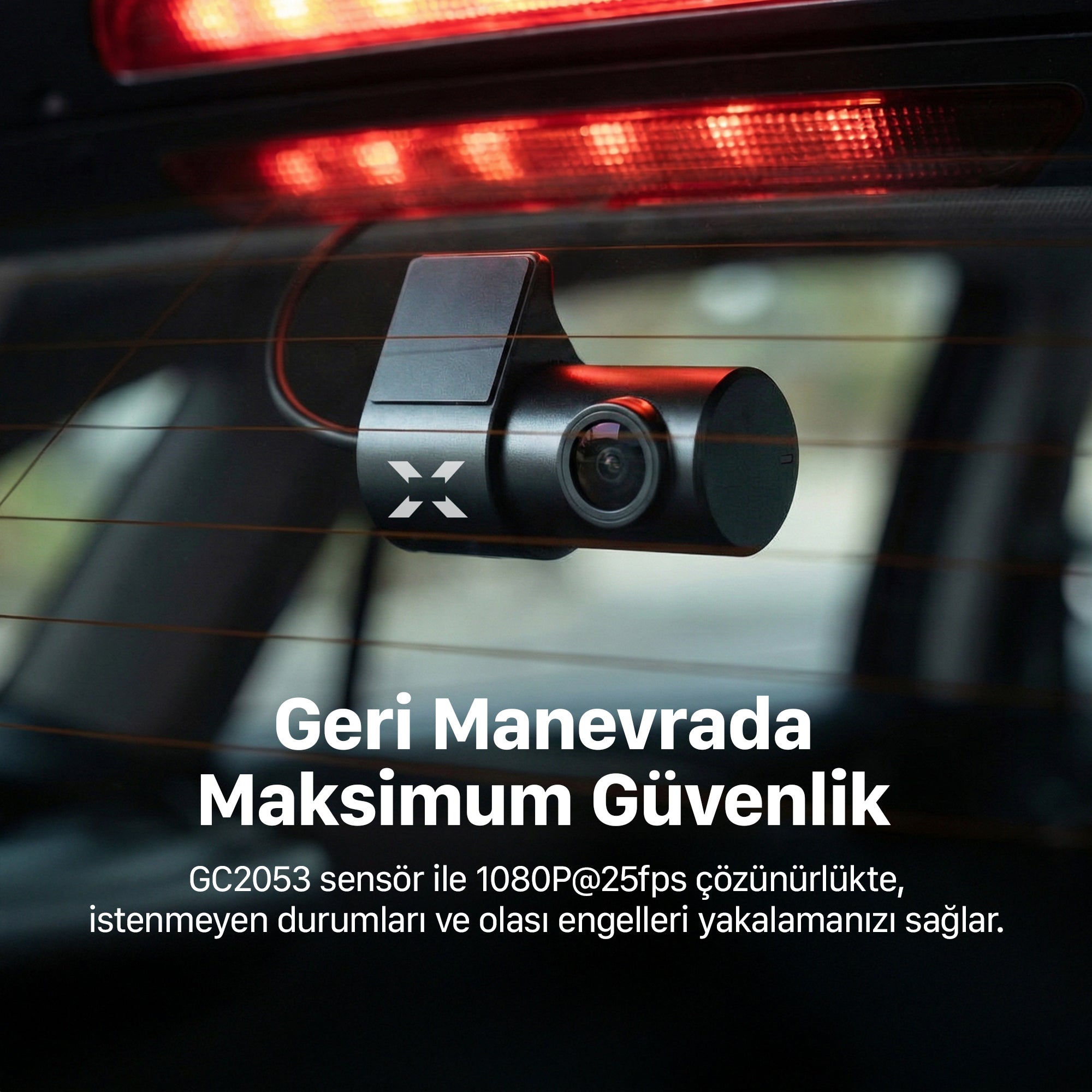 Satürn Araç Kamerası 4K Sony IMX415 | ADAS Güvenlik, Ön Arka Çift Kayıt, GPS, 5GHz WiFi, 512GB SD (X6454)