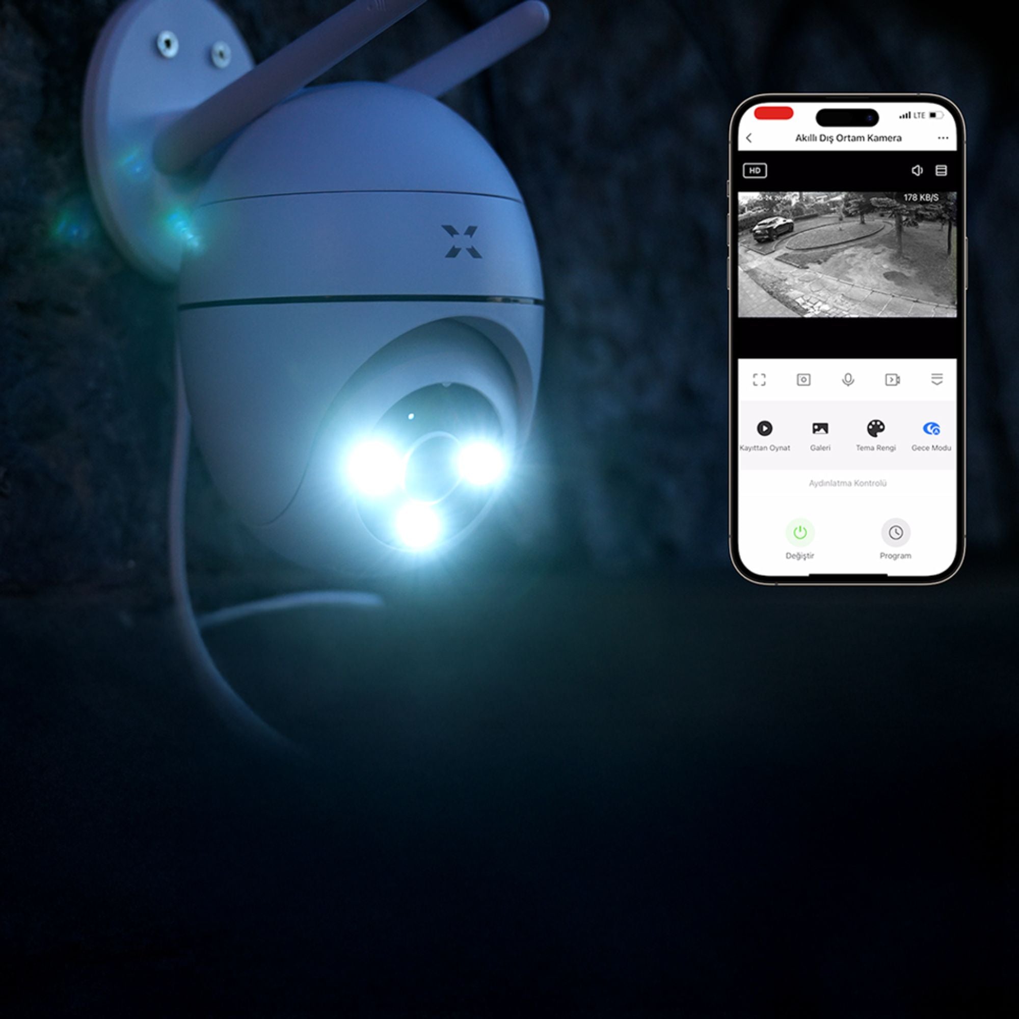 Akıllı Kamera Dış Mekan Wi-Fi
